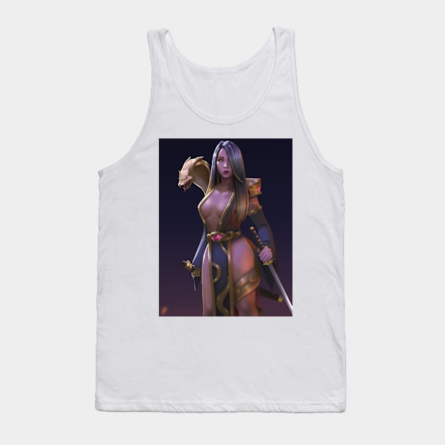 Dragon Girl Collection Tank Top by Beckley Art